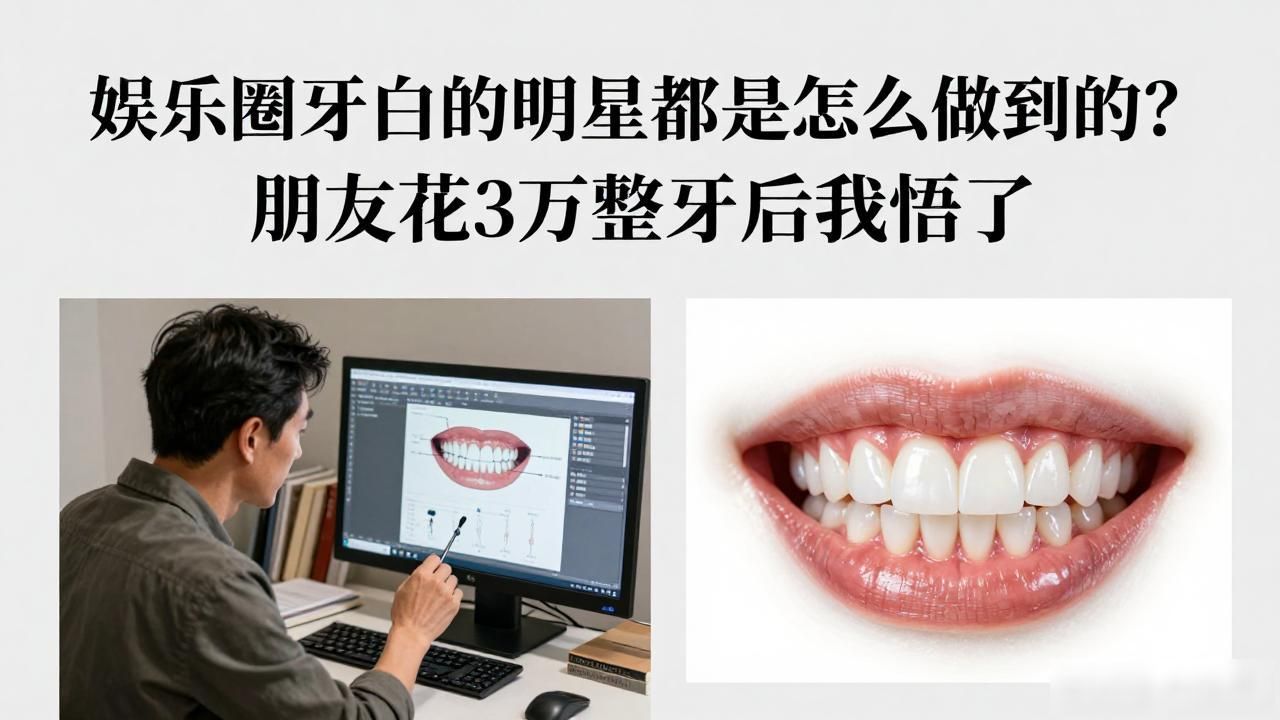 娱乐圈牙白的明星都是怎么做到的？朋友花3万整牙后我悟了
